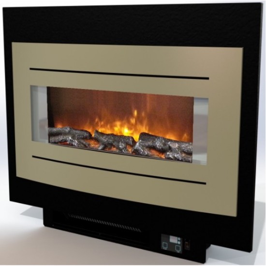 Widney Fuego Spacesaver 1.5kw Black & Gold Pebble Fuel Bed