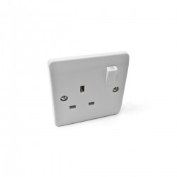 1 Gang Switched Socket White