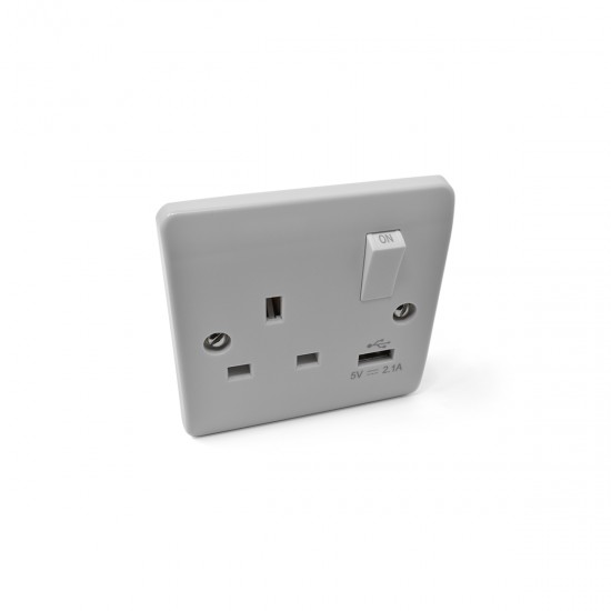 1 Gang Socket With USB