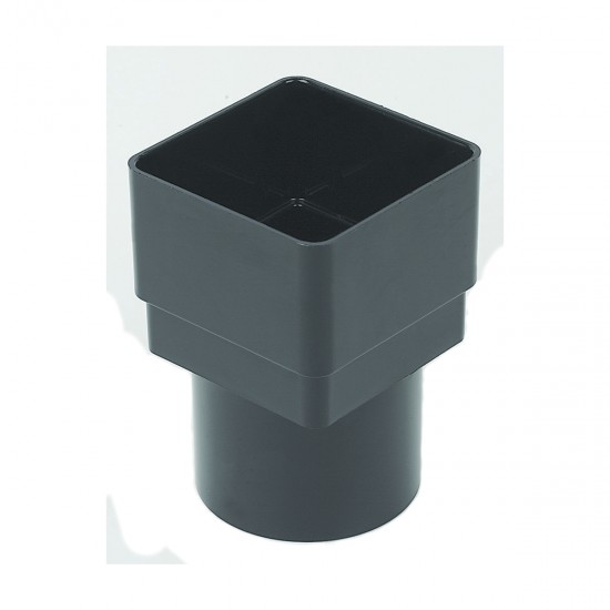 Square Line Gutter Downpipe Adaptor Anthracite