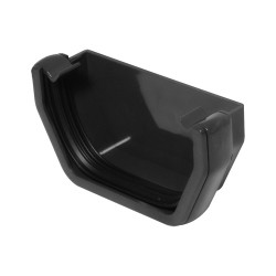 Square Line Gutter End Cap Anthracite