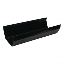 Square Line Gutter Channel Black 2M