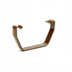 Square Line Gutter Clip Brown