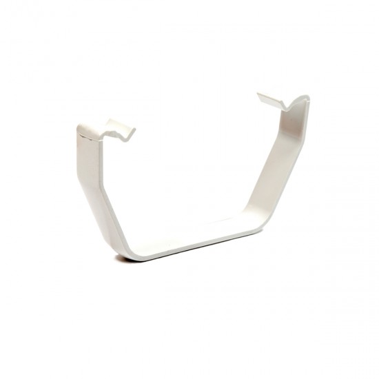 Square Line Gutter Clip White