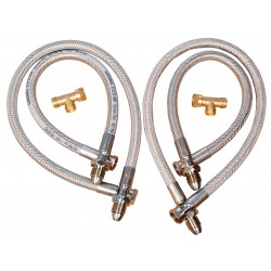 4 Cylinder Stainless Steel Hose Kit