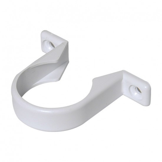 40mm White Pipe Clip