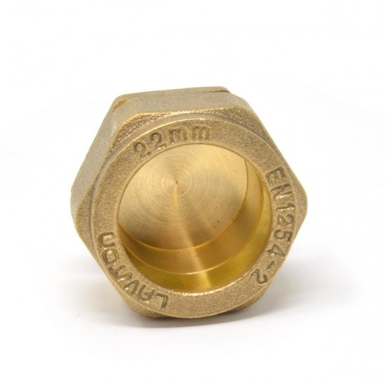 Compression 22mm Stop End