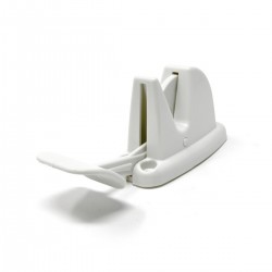 Lever Release Door Retainer Clip White